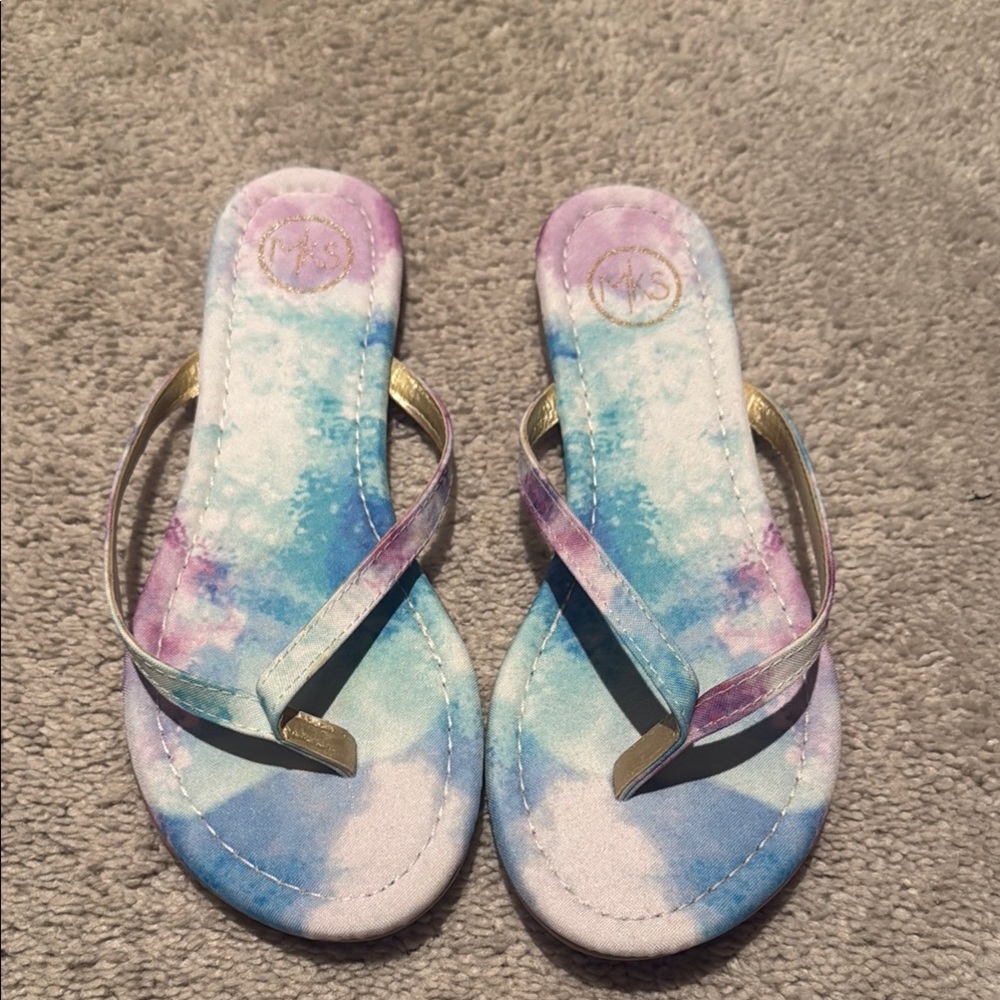 Pastel Tie-Dye Sandals
